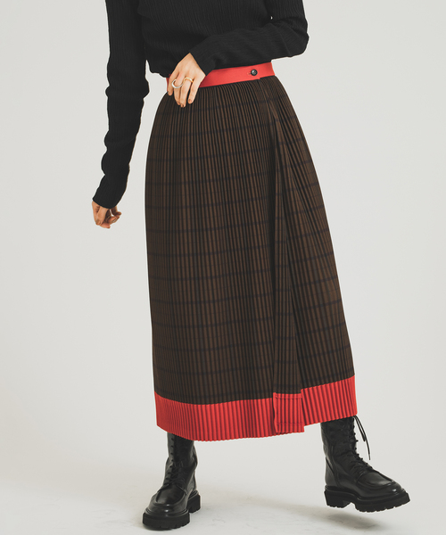 セール】【nude vintage×JOURNAL STANDARD】プリーツラップ