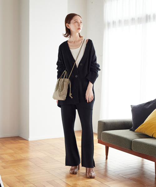 JOURNAL STANDARD(ジャーナルスタンダード)の「コットンカシミヤスムースパンツ(その他パンツ・レディース・ブラック/ベージュ/グレー・FREE)」の8枚目の写真