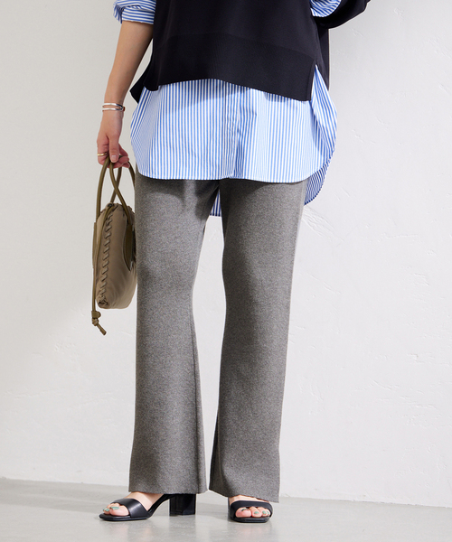JOURNAL STANDARD(ジャーナルスタンダード)の「コットンカシミヤスムースパンツ(その他パンツ・レディース・ブラック/ベージュ/グレー・FREE)」の7枚目の写真