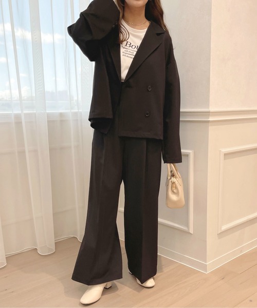 apres jour（アプレジュール）の「【セットアップ可能】アソートワイドパンツ【ZOZOTOWN限定アイテム】（その他パンツ・レディース・ブラウン系その他/ブラック/モカ・フリー/X-LARGE）」の10枚目の写真