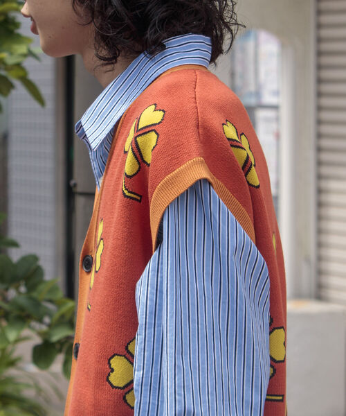 セール】【FREDYMAC/フレディマック】レトロ クローバー ガーディガン