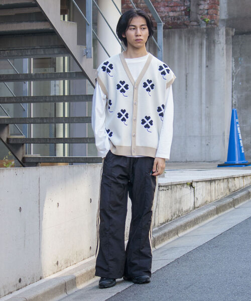 FREDY MAC（フレディーマック）の「【FREDYMAC/フレディマック】レトロ クローバー ガーディガン ニットベスト（ベスト・メンズ・ホワイト系その他/ブルー系その他/オレンジ系その他・FREE）」の21枚目の写真