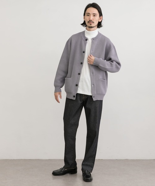 URBAN RESEARCH（アーバンリサーチ）の「ミラノリブクルーネックカーディガン（カーディガン/ボレロ・メンズ・ライトグレー/ブラック/グリーン系その他/オレンジ系その他・MEDIUM/LARGE/X-LARGE）」の16枚目の写真