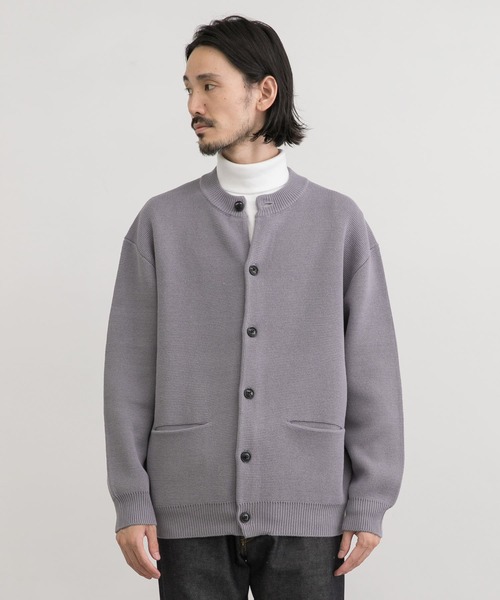 URBAN RESEARCH（アーバンリサーチ）の「ミラノリブクルーネックカーディガン（カーディガン/ボレロ・メンズ・ライトグレー/ブラック/グリーン系その他/オレンジ系その他・MEDIUM/LARGE/X-LARGE）」の14枚目の写真