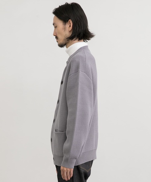 URBAN RESEARCH（アーバンリサーチ）の「ミラノリブクルーネックカーディガン（カーディガン/ボレロ・メンズ・ライトグレー/ブラック/グリーン系その他/オレンジ系その他・MEDIUM/LARGE/X-LARGE）」の18枚目の写真