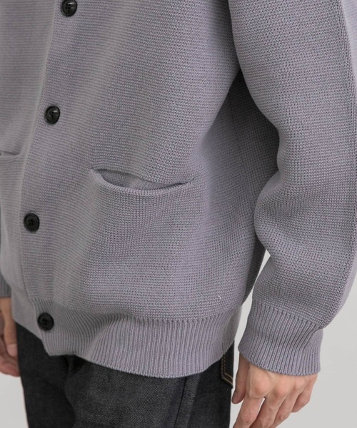 URBAN RESEARCH（アーバンリサーチ）の「ミラノリブクルーネックカーディガン（カーディガン/ボレロ・メンズ・ライトグレー/ブラック/グリーン系その他/オレンジ系その他・MEDIUM/LARGE/X-LARGE）」の15枚目の写真