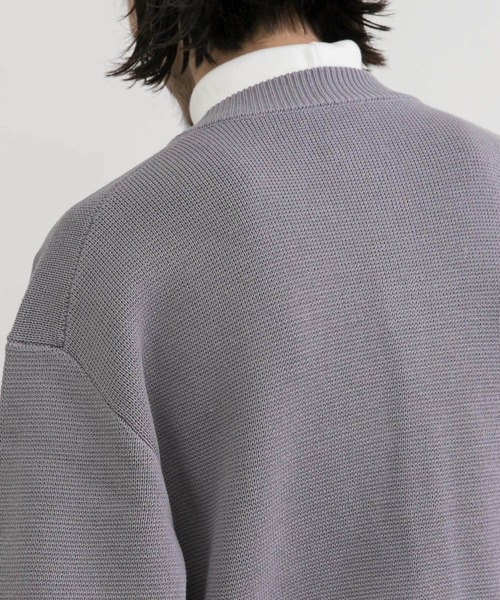 URBAN RESEARCH（アーバンリサーチ）の「ミラノリブクルーネックカーディガン（カーディガン/ボレロ・メンズ・ライトグレー/ブラック/グリーン系その他/オレンジ系その他・MEDIUM/LARGE/X-LARGE）」の22枚目の写真