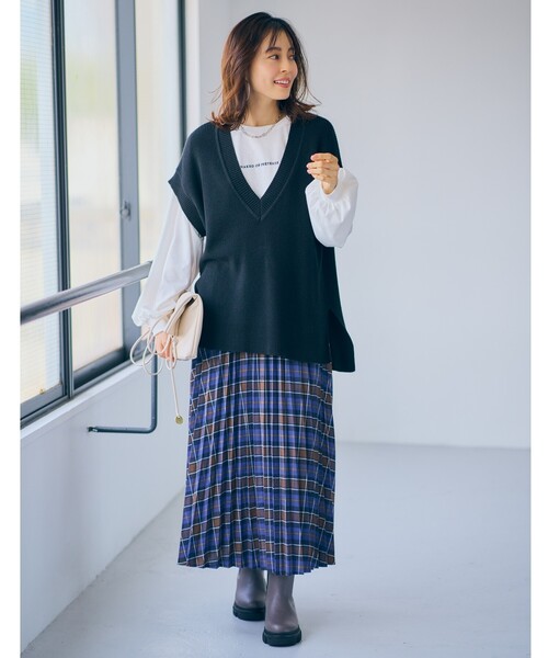 SHOO・LA・RUE(シューラルー)の「◆【消臭】トラックソール チェルシー ブーツ(ブーツ・レディース・ブラック/ダークブラウン/ナチュラル・25/35/45)」の10枚目の写真