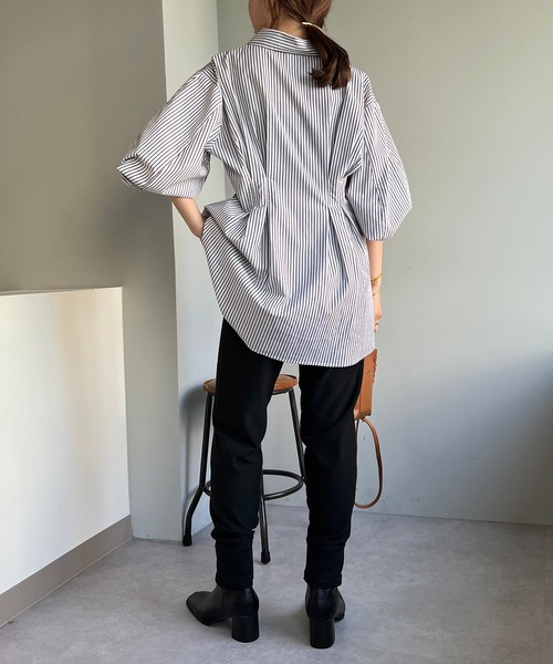 CAPRICIEUX LE'MAGE（カプリシューレマージュ）の「リサイクルポリジョガーパンツ（その他パンツ・レディース・ブラック/ベージュ・FREE）」の9枚目の写真