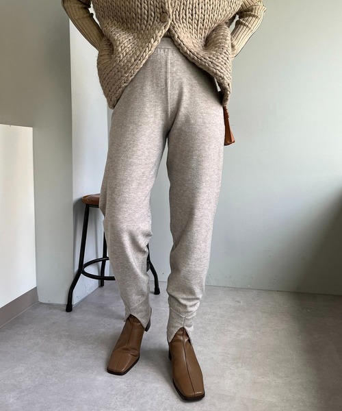 CAPRICIEUX LE'MAGE（カプリシューレマージュ）の「リサイクルポリジョガーパンツ（その他パンツ・レディース・ブラック/ベージュ・FREE）」の13枚目の写真