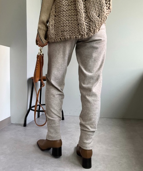 CAPRICIEUX LE'MAGE（カプリシューレマージュ）の「リサイクルポリジョガーパンツ（その他パンツ・レディース・ブラック/ベージュ・FREE）」の15枚目の写真