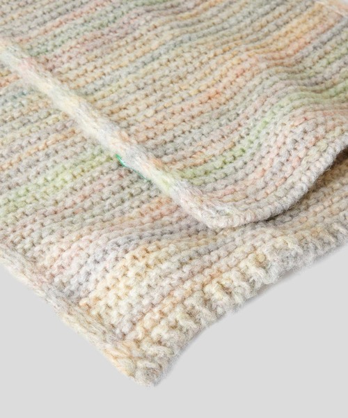 BENETTON (UNITED COLORS OF BENETTON)（ベネトンユナイテッドカラーズオブベネトン）の「マルチカラーニットマフラー（マフラー・レディース・イエロー系その他/ピンク系その他/グレー系その他・ONE SIZE）」の4枚目の写真