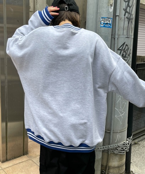★Dime★ WAVE コーデュロイ プルオーバー スウェットシャツ ☆Dime☆ WAVE コーデュロイ プルオーバー スウェットシャツ