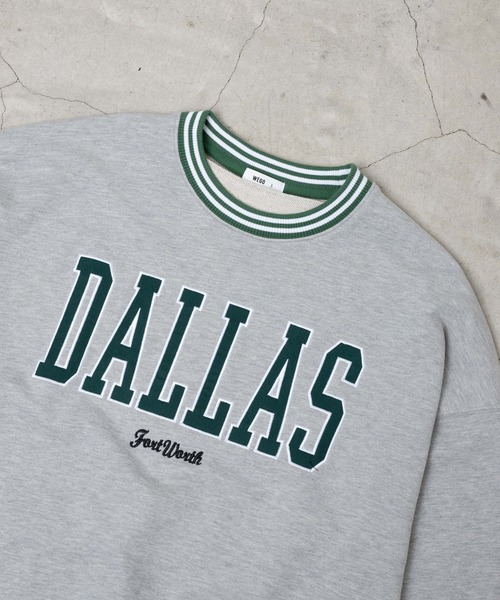 WEGO（ウィゴー）の「WEGO/ヘビーウエイト スタジアムロゴプルオーバー（スウェット・メンズ・杢グレー/グレー系その他/ダークグリーン/ブラック・MEDIUM/LARGE）」の18枚目の写真