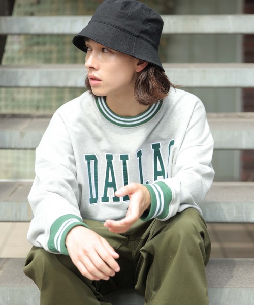 WEGO（ウィゴー）の「WEGO/ヘビーウエイト スタジアムロゴプルオーバー（スウェット・メンズ・杢グレー/グレー系その他/ダークグリーン/ブラック・MEDIUM/LARGE）」の22枚目の写真