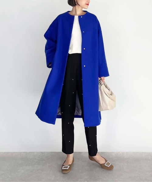 PICCIN PERLA（ピッチンペルラ）の「フロントパールパンツ（その他パンツ・レディース・ブラック/アイボリー・S/M）」の14枚目の写真