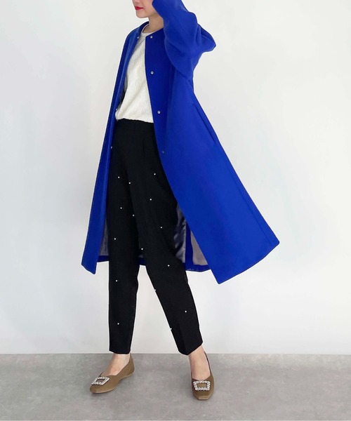 PICCIN PERLA（ピッチンペルラ）の「フロントパールパンツ（その他パンツ・レディース・ブラック/アイボリー・S/M）」の15枚目の写真