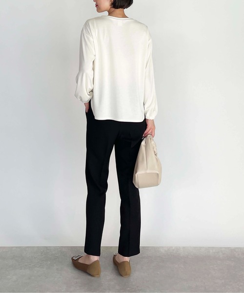 PICCIN PERLA（ピッチンペルラ）の「フロントパールパンツ（その他パンツ・レディース・ブラック/アイボリー・S/M）」の11枚目の写真