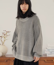 Air Tokyo（エアートウキョー）の「ビッグシルエット バーズアイ クルーネック ニット（ニット/セーター）」