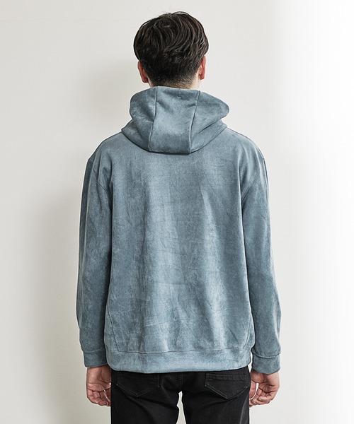 UNION STATION（ユニオンステーション）の「ストレッチフェイクスエードポンチパーカー（パーカー・メンズ・ホワイト/ブラック/ベージュ/ブルー・LL/S/M/L）」の13枚目の写真