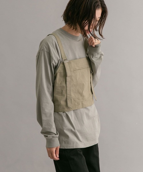 EKAL(エカル)の「EKAL アドベンチャーポケットサロペット(サロペット/オーバーオール・レディース・モカ/ライトカーキ・ONE)」の8枚目の写真