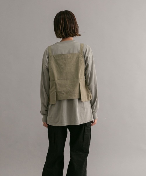 EKAL(エカル)の「EKAL アドベンチャーポケットサロペット(サロペット/オーバーオール・レディース・モカ/ライトカーキ・ONE)」の12枚目の写真