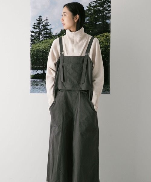 EKAL(エカル)の「EKAL アドベンチャーポケットサロペット(サロペット/オーバーオール・レディース・モカ/ライトカーキ・ONE)」の13枚目の写真