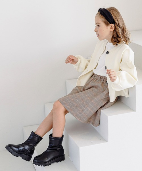 GLOBAL WORK(グローバルワーク)の「カルフワメレンゲカラーカーデ/295082(カーディガン/ボレロ・キッズ・オフホワイト/グリーン系その他6/ピンク系その他6/ブラック・160cm/100cm/110cm/120cm/130cm/140cm/150cm)」の5枚目の写真