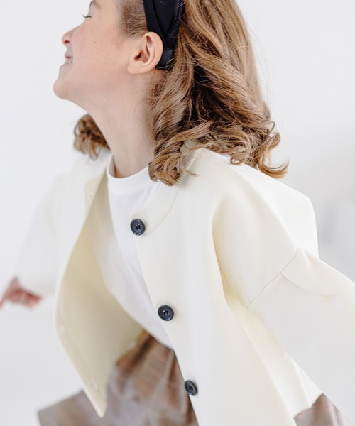 GLOBAL WORK(グローバルワーク)の「カルフワメレンゲカラーカーデ/295082(カーディガン/ボレロ・キッズ・オフホワイト/グリーン系その他6/ピンク系その他6/ブラック・160cm/100cm/110cm/120cm/130cm/140cm/150cm)」の15枚目の写真