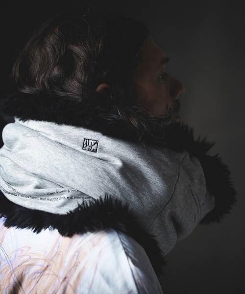 mko10837-Printed design reversible snood リバーシブルスヌード