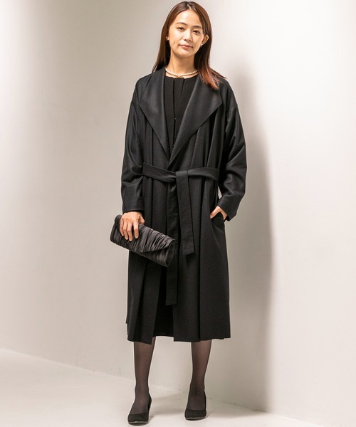 form forma（フォルムフォルマ）の「ショールカラーコート（その他アウター・レディース・ブラック・9号）」の11枚目の写真