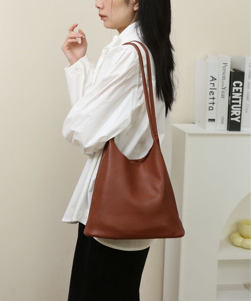 MAISON DE THERESE（メゾン ド テレーズ）の「切り替えショルダーバッグ　ポーチ付き（ショルダーバッグ・レディース・ブラウン/ブラック/モカ/ライトブラウン・FREE）」の10枚目の写真