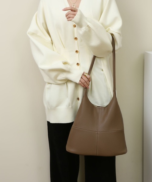 MAISON DE THERESE（メゾン ド テレーズ）の「切り替えショルダーバッグ　ポーチ付き（ショルダーバッグ・レディース・ブラウン/ブラック/モカ/ライトブラウン・FREE）」の12枚目の写真