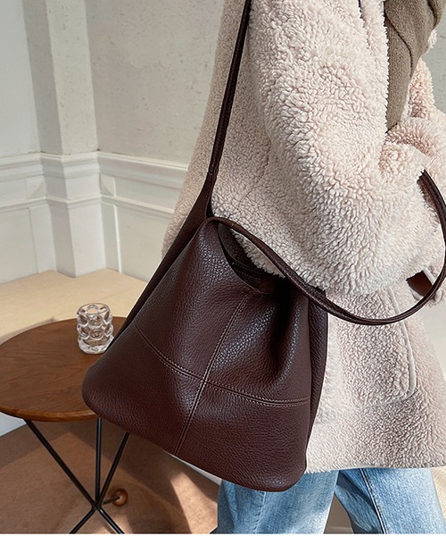 MAISON DE THERESE（メゾン ド テレーズ）の「切り替えショルダーバッグ　ポーチ付き（ショルダーバッグ・レディース・ブラウン/ブラック/モカ/ライトブラウン・FREE）」の19枚目の写真