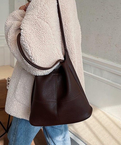 MAISON DE THERESE（メゾン ド テレーズ）の「切り替えショルダーバッグ　ポーチ付き（ショルダーバッグ・レディース・ブラウン/ブラック/モカ/ライトブラウン・FREE）」の20枚目の写真