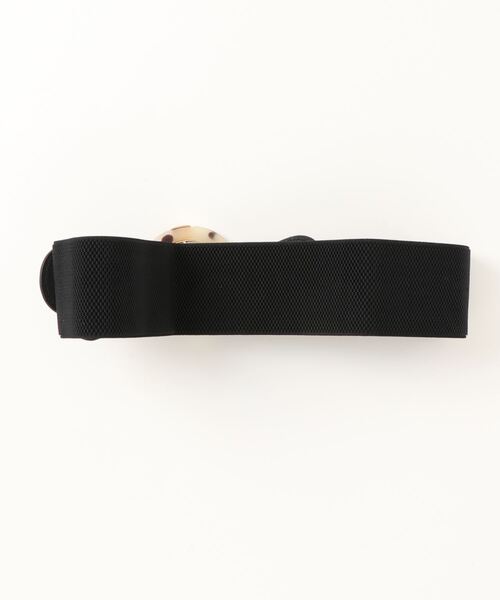 CHILLE（チル）の「マーブルラウンドバックル太ベルト（ベルト・レディース・ブラック/ベージュ・FREE）」の3枚目の写真