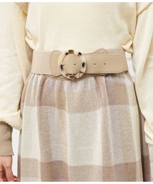 CHILLE | マーブルラウンドバックル太ベルト(ベルト)