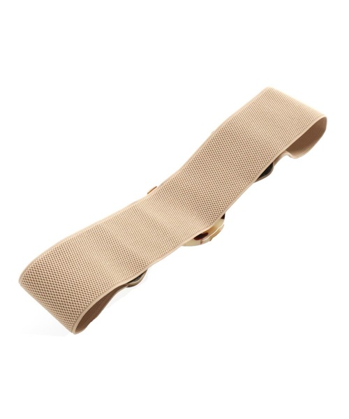 CHILLE（チル）の「マーブルラウンドバックル太ベルト（ベルト・レディース・ブラック/ベージュ・FREE）」の11枚目の写真