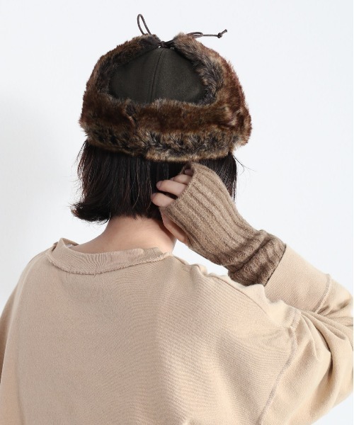 cepo（セポ）の「ファーフライトキャップ（キャップ・レディース・オリーブ/ブラック・FREE）」の12枚目の写真