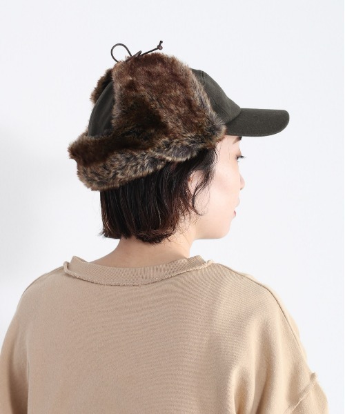 cepo（セポ）の「ファーフライトキャップ（キャップ・レディース・オリーブ/ブラック・FREE）」の10枚目の写真