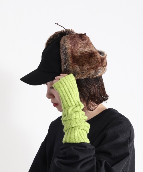 cepo（セポ）の「ファーフライトキャップ（キャップ・レディース・オリーブ/ブラック・FREE）」の4枚目の写真