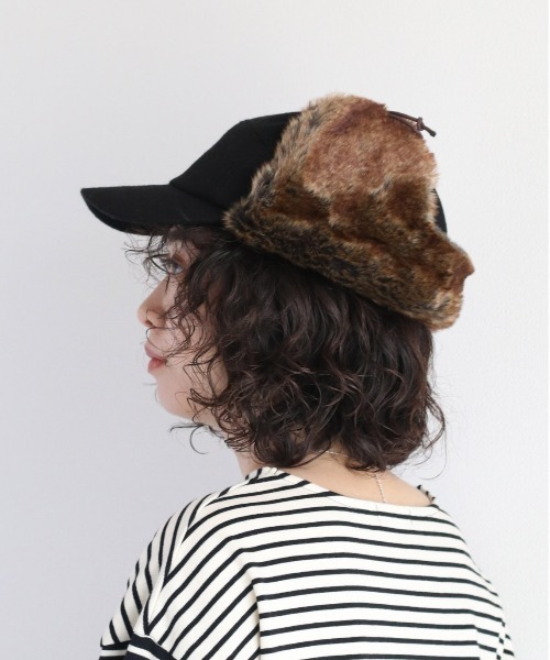 cepo（セポ）の「ファーフライトキャップ（キャップ・レディース・オリーブ/ブラック・FREE）」の17枚目の写真