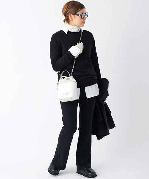 [美品]Deuxieme Classe CAPRIクルーネックプルオーバー F黒 Deuxieme Classe（ドゥーズィエムクラス）の「*CAPRI クルー