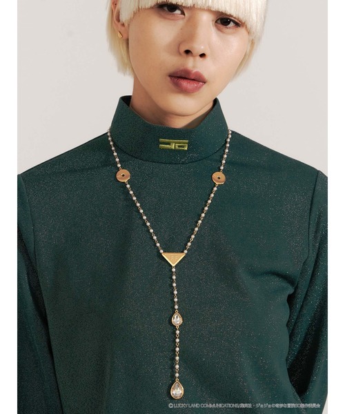 PAMEO POSE(パメオポーズ)の「【ジョジョの奇妙な冒険 ストーンオーシャン×PAMEO POSE】F・Fロザリオネックレス(ネックレス・レディース・ゴールド・FREE)」の2枚目の写真