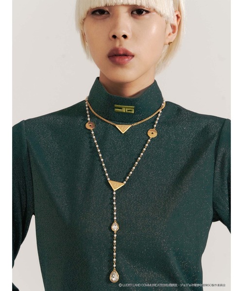 PAMEO POSE(パメオポーズ)の「【ジョジョの奇妙な冒険 ストーンオーシャン×PAMEO POSE】F・Fロザリオネックレス(ネックレス・レディース・ゴールド・FREE)」の6枚目の写真