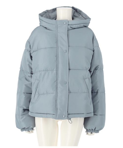 anap mimpi（アナップミンピ）の「ボリュームフェイクダウン（ダウンジャケット/コート・レディース・アイボリー/ブラック/ブルー/ベージュ/ピンク・FREE）」の21枚目の写真