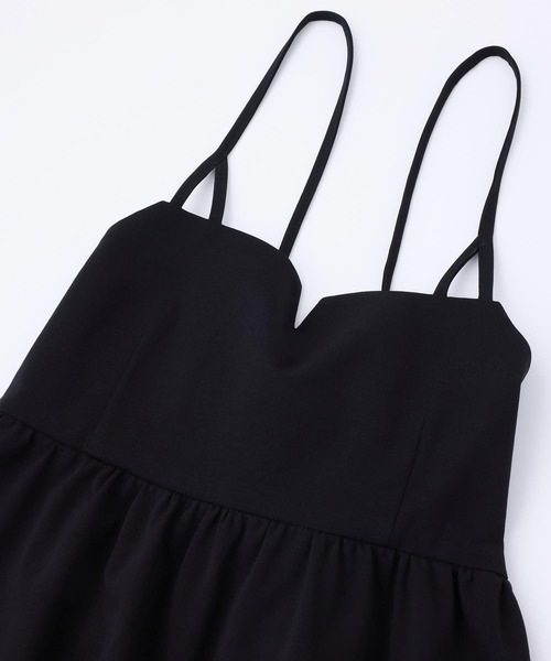 MILKFED.（ミルクフェド）の「JUMPER SKIRT（ジャンパースカート・レディース・ベージュ/ブラック・ONE SIZE）」の5枚目の写真