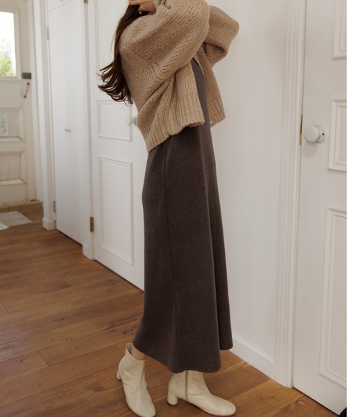 flower(フラワー)の「コンフィキャミワンピース(ワンピース・レディース・ブラウン/ベージュ・FREE)」の12枚目の写真