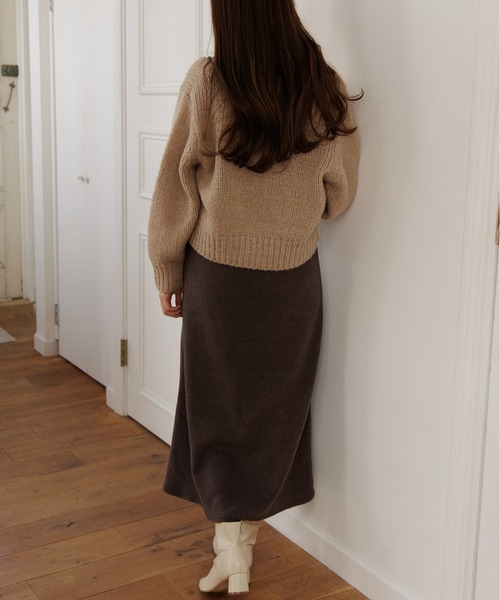 flower(フラワー)の「コンフィキャミワンピース(ワンピース・レディース・ブラウン/ベージュ・FREE)」の3枚目の写真