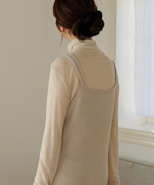 flower(フラワー)の「コンフィキャミワンピース(ワンピース・レディース・ブラウン/ベージュ・FREE)」の21枚目の写真